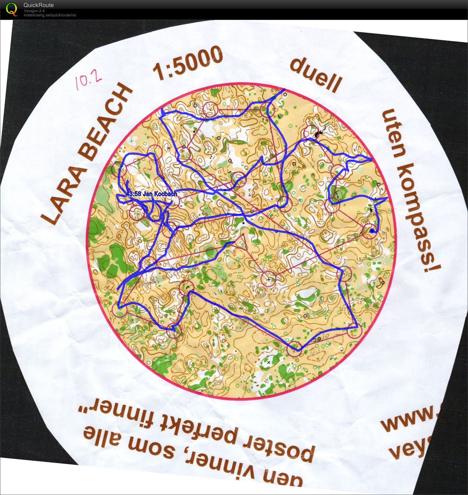 Circular map without compass (26-02-2013)