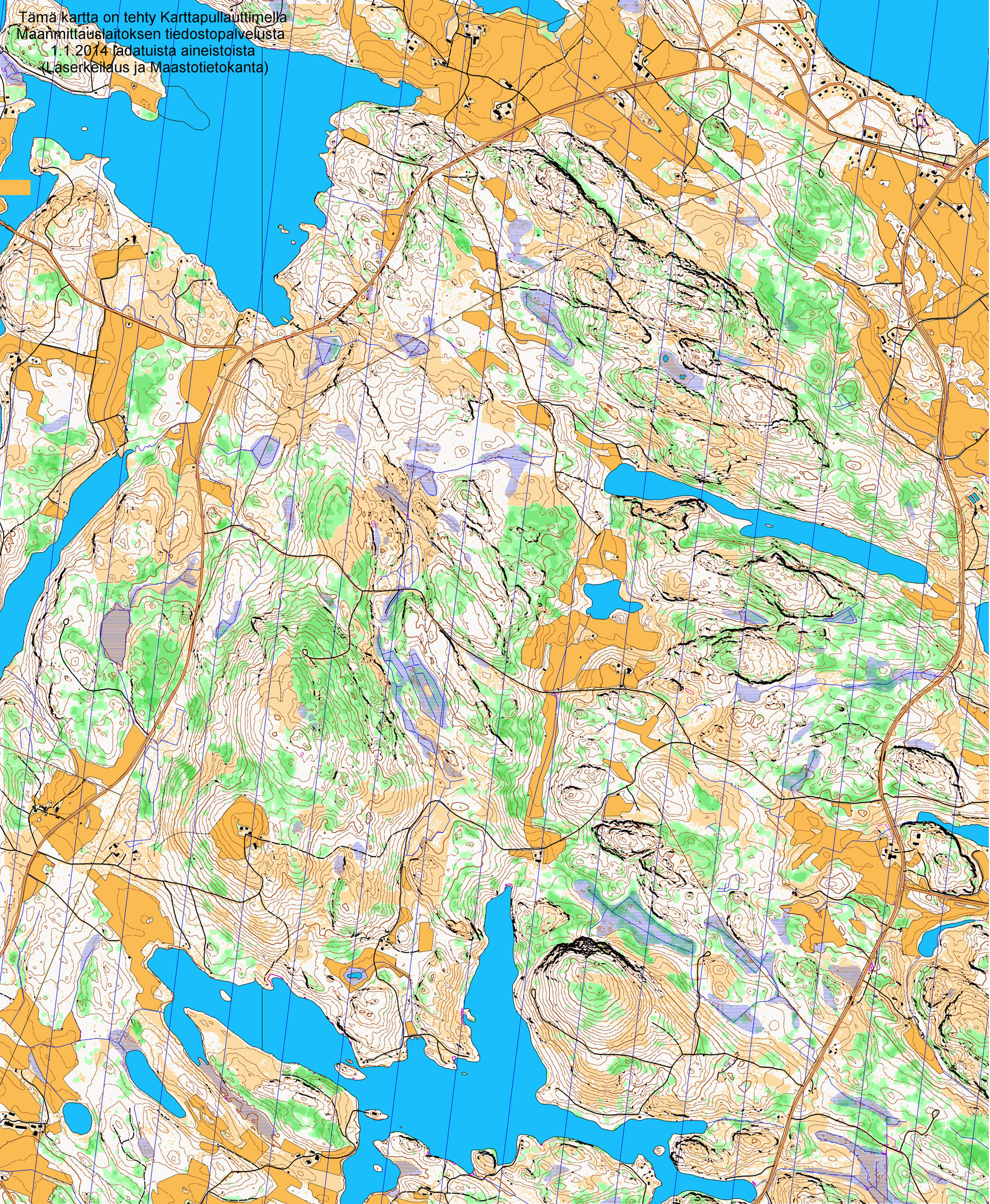 Jukola 2014 maps: Click to compare maps (03/01/2014)