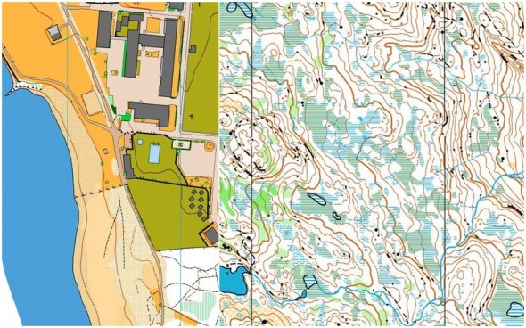 Kartutsnitt KM-helgen på Voss