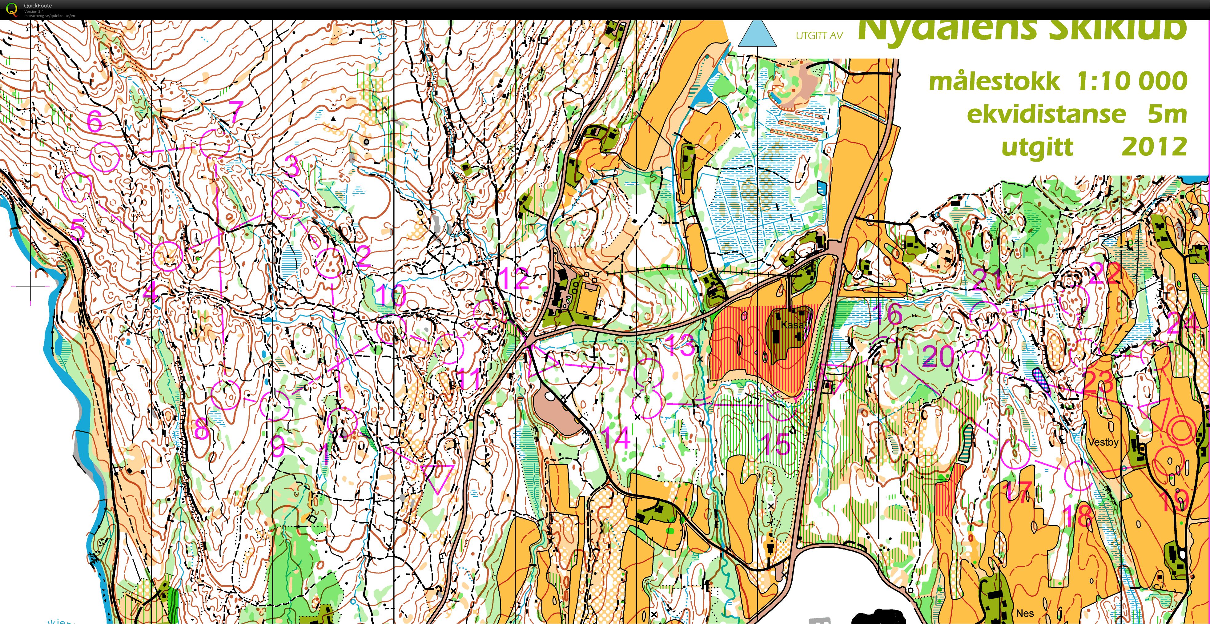 Norwegian Champs Middle M21 Final (first 9 controls) (2012-09-15)